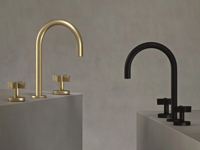 LONDON - 3 hole washbasin tap with aerator _ The Watermark Collection